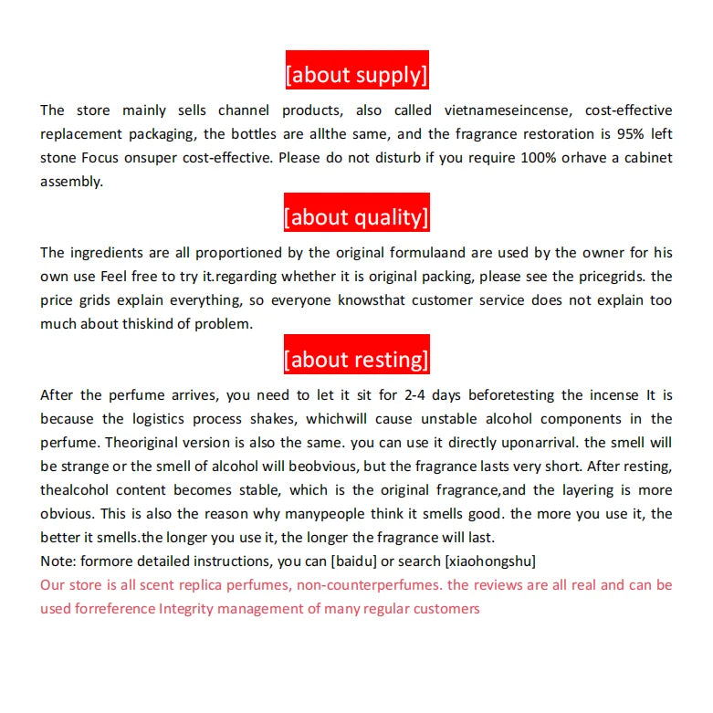 100ML Luxury Perfume Famous Brands Men's Cologne original